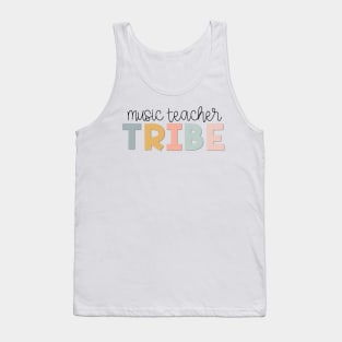 Music Teacher Tribe Muted Pastels Tank Top